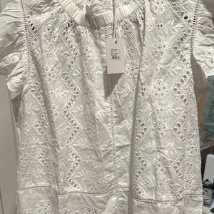 White Embroidered Blouse